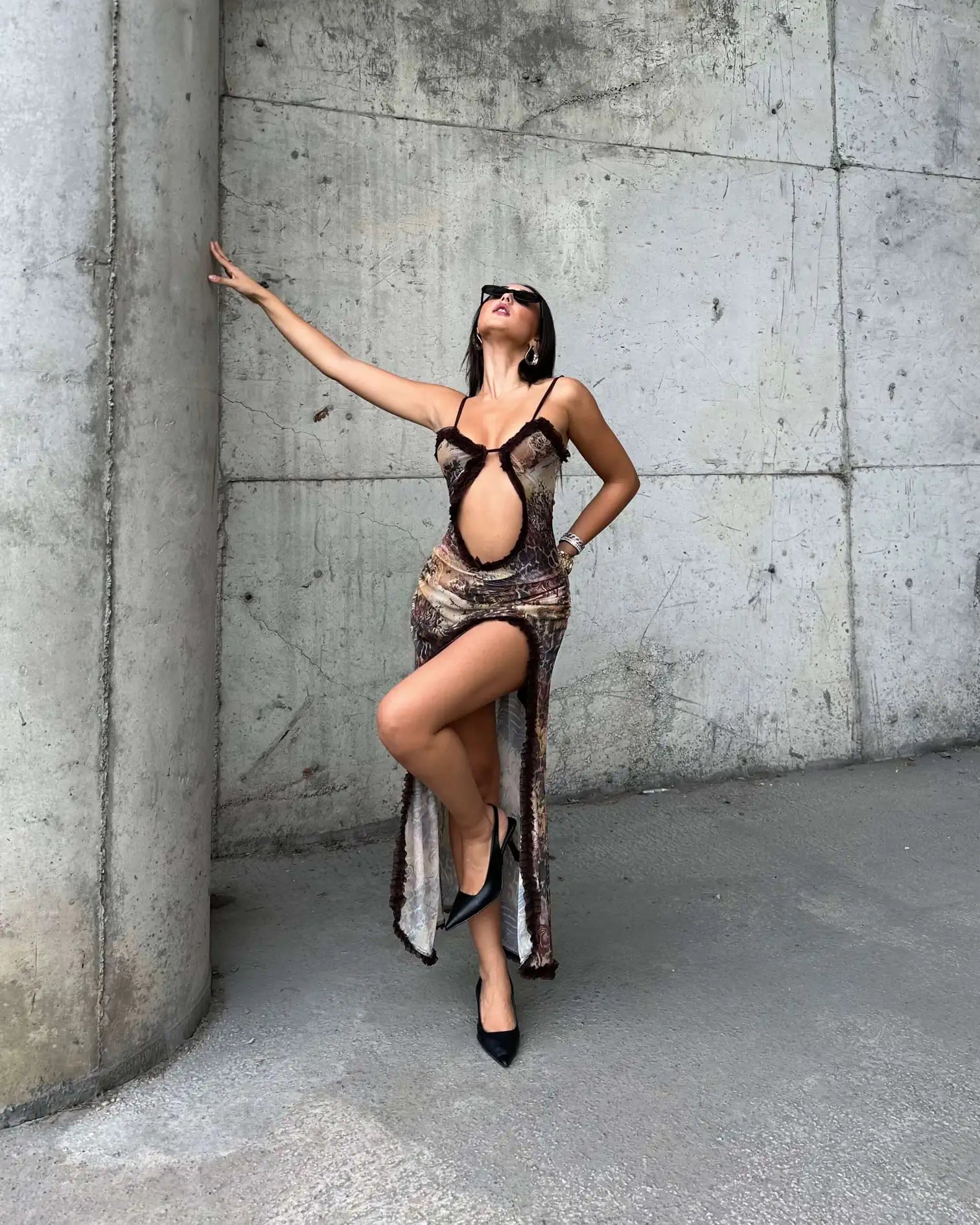 Amber Ruffle Charm Dress