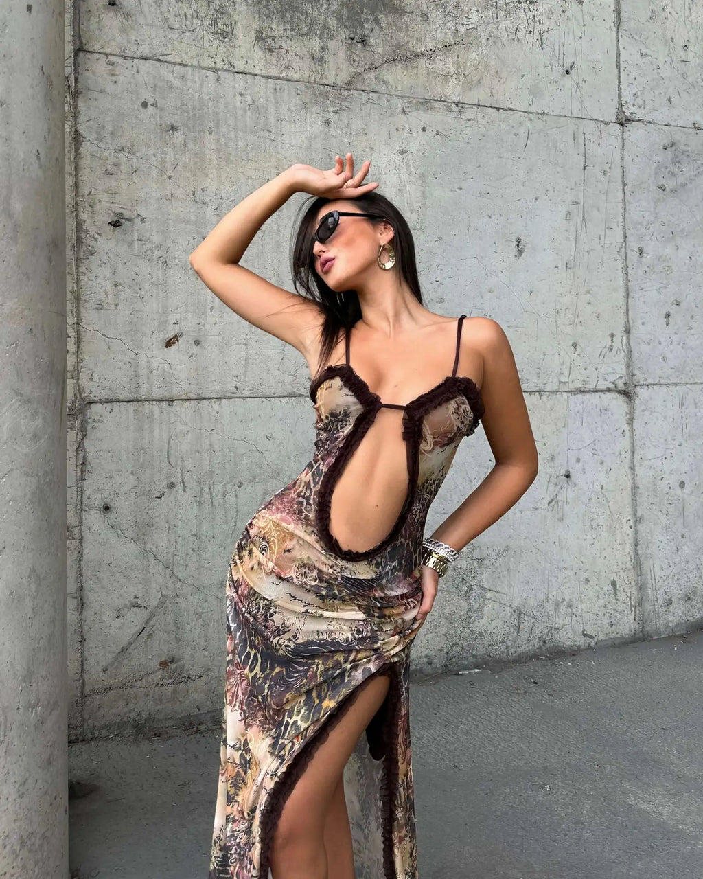 Amber Ruffle Charm Dress