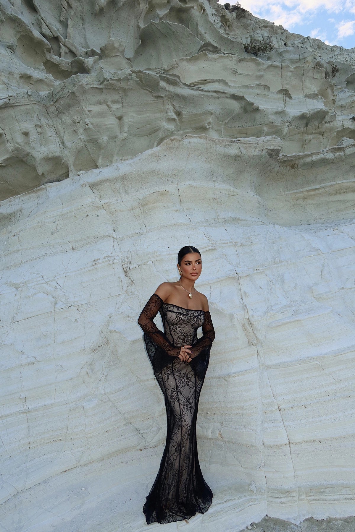 Marianna Lace Long Dress